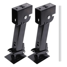 2PCS Swing Down Trailer Stabilizer Jacks - 7" Drop Leg, 18" Adjustable Rod Ha...