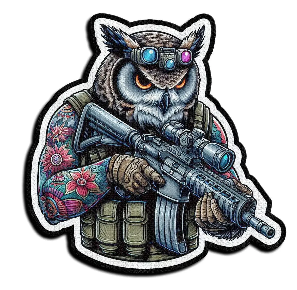 Chevron Owl, tactical patch