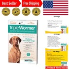 12 Count Worm Treatment Tablets for Medium/Large Dogs - 7 Worm Types Controlled