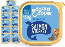 Image of Edgard Cooper Grain-Free Wet Dog Food for Adult Dogs, SalmonTurkey11 x 150g