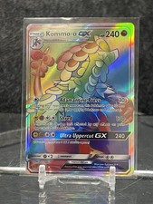 Pokémon Kommo-o GX Secret Rare Full Art Holo 159/145 Sm-Guardians Rising English