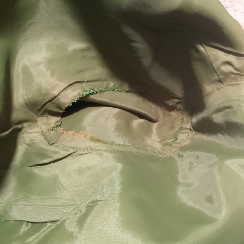 60s Forest Green Mod Mini Shift Dress VTG Sz 8 S Slubs Shantung ? Lined, Size 8, $59 - Photo 6