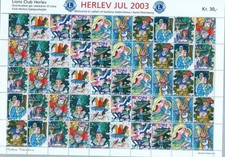 Denmark.2003  Christmas Sheet Mnh. Lions Club. Local Herlev. Christmas In Russia
