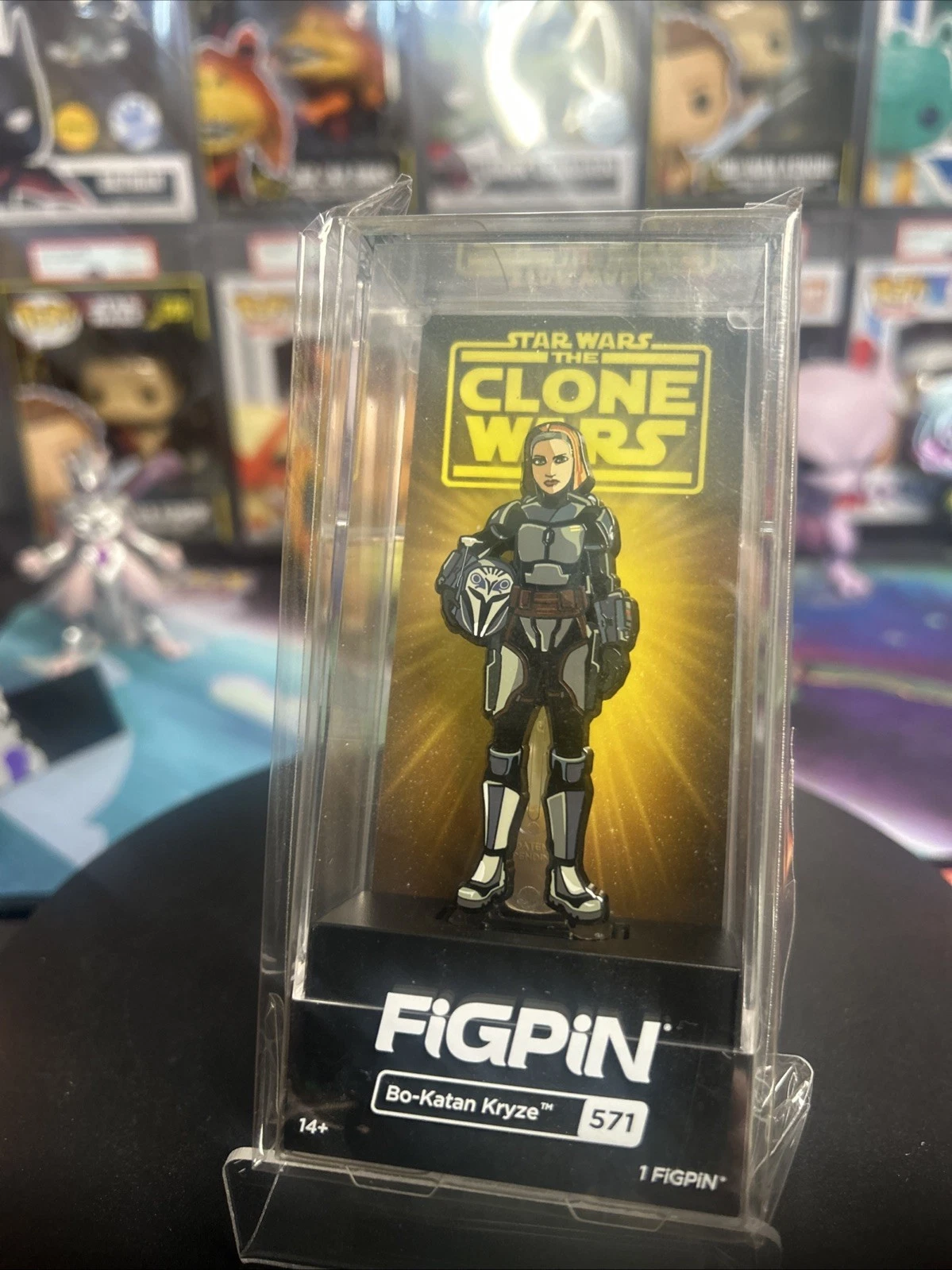 FiGPiN #571 Bo-Katan Kryze Star Wars Clone Wars Enamel Pin (NEW) SEALED