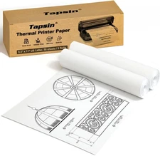 Thermal Printer Paper 8.5 X 11 Inch, US Letter Size Quick-Dry Thermal Printing P