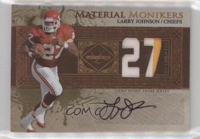2007 Leaf Limited Jersey Number Prime 6/25 Larry Johnson #MM-2 Auto 17uj