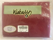 Vintage Wabasso Double Top Flat Sheet Burgandy Red NEW