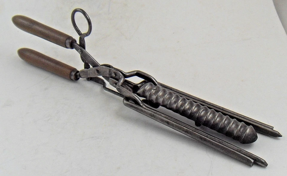 FER  Ancien à FRISER et ONDULER les Cheveux, Outil de Coiffeur - Photo 3/4