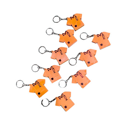 Mini T-Shirt Keychains   9-Pack   3D Printed Shirt Key Rings   Choose Your Color