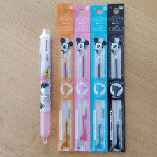 Disney Minnie Hitec C Correct Ballpoint Pen Holder Refill 0.4mm #02e0ee