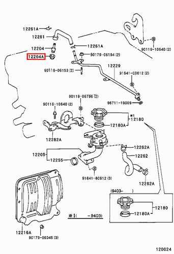 Genuine Crown JZS173 JZS171 JZS153 JZS151 JZS141 2.5 PCV Valve Rubber Grommet x2 - Picture 10 of 20