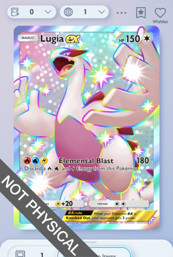 shiny lugia pokemon card Pokemon TCG Pocket