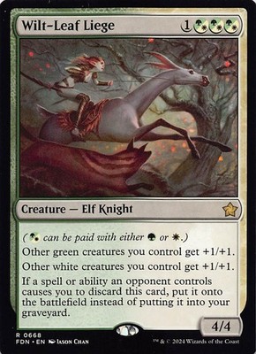 Wilt-Leaf Liege FDN 668 Normal English NM - MTG