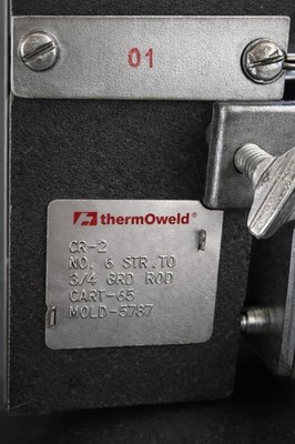 ThermOweld CR-2 Mold 5787 #6 Solid to 3/4 Ground Rod w/ Clamp Exothermic Weld