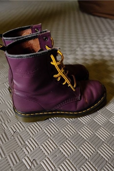 Women Dr Martens Boots Purple 38