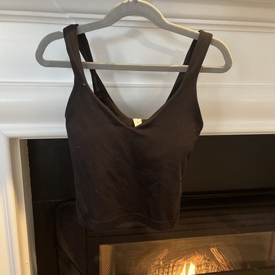 Lululemon Cropped Align Tank Top Black Size 0 Women's