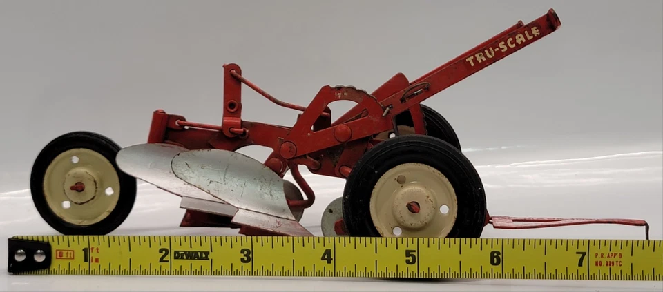 Tru-Scale Two Bottom Plow 1:16 Scale Pressed Steel Vintage - Image 3 of 4