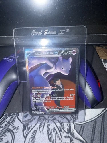 Team Rocket's Mewtwo EX 281/217 ASCENDED HEROES Pack Fresh NM Pokémon CLEAN