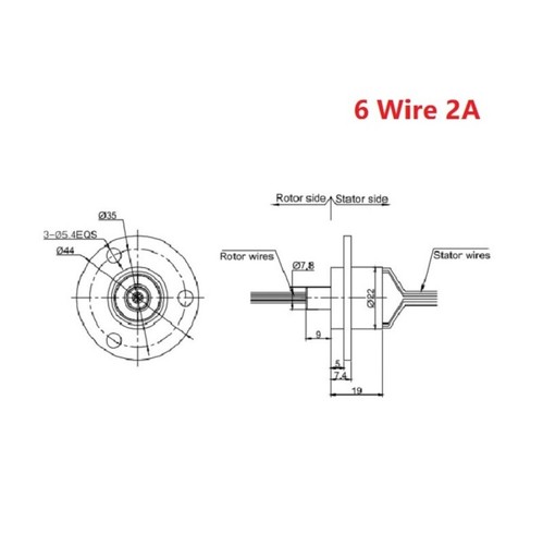 Giunto rotante elettrico 2-24 fili 2A-30A MW1230 anello di contatto conduttivo alta corrente - Foto 38 di 50