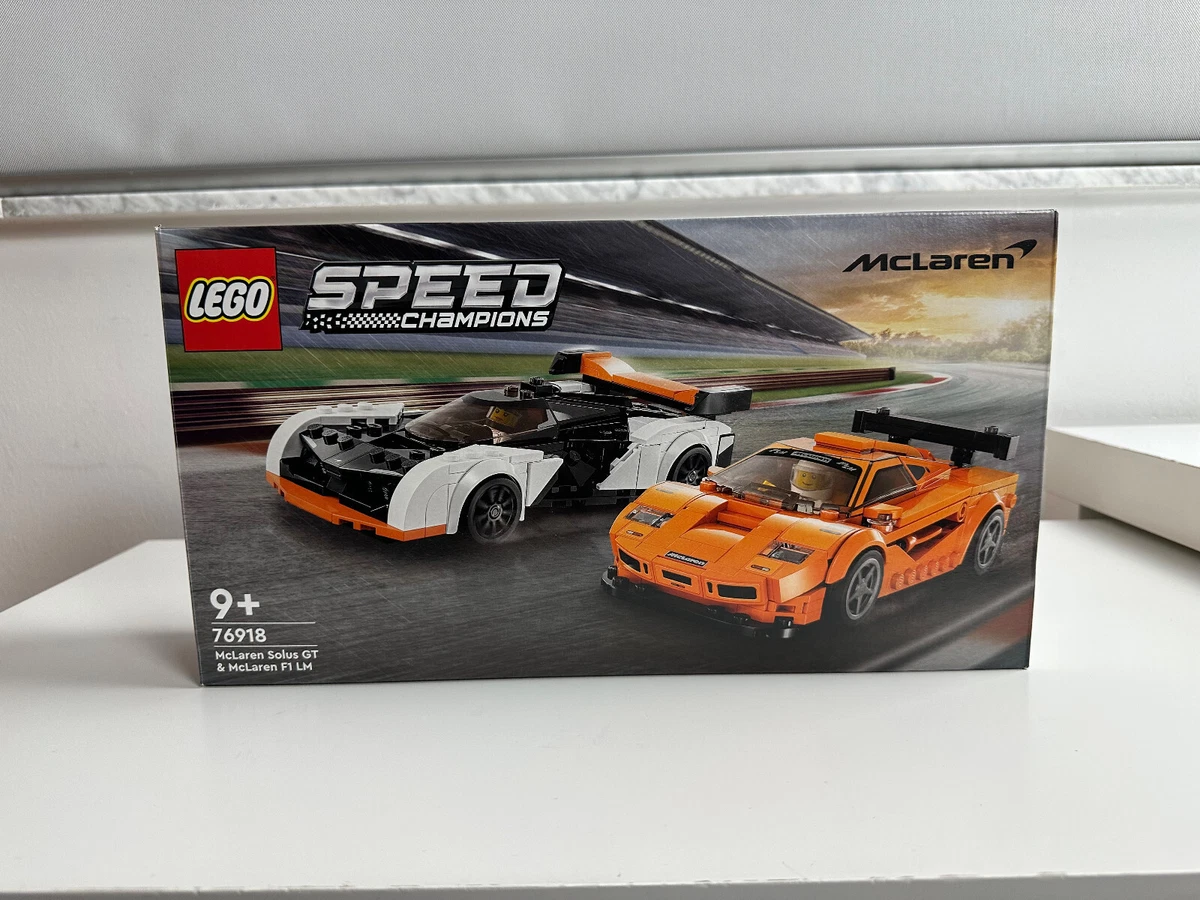 LEGO Speed Champions McLaren Solus GT & McLaren F1 LM 76918, Featuring 2  Iconic Race Car Toys, Hypercar Model Building Kit, Collectible 2023 Set