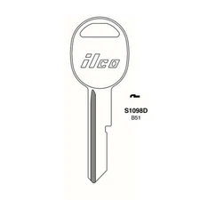 ILCO Replacement Uncut Key Blank for GM - B51 - GM-11 (10 Pack)