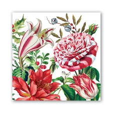 Michel Design Works 20 Triple-Ply Paper Cocktail Napkins Christmas Bouquet - NEW