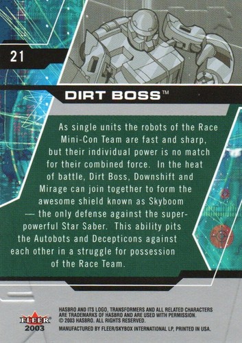 Transformers Optimus Prime 07 / Transformers Armada +Gold Single Trading Cards - Picture 112 of 348