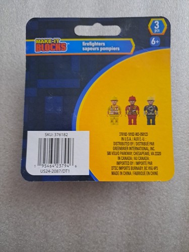 Make It Blocks Firefighters Mini 3 PCs - Picture 2 of 2