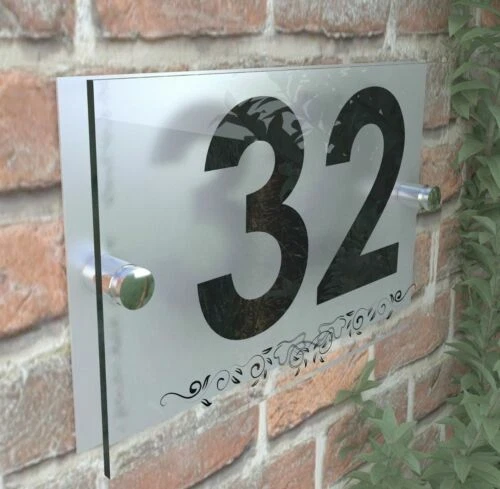 Glass Decorative Numbers