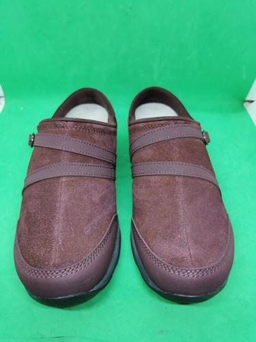 EASY SPIRIT DAMENSCHUH US 10 WEITE SEQUINOX BRAUN 119 LEDER PANTOLETTE CLOG - Bild 7 von 22