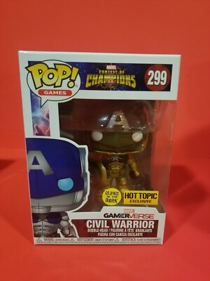 Funko Pop! Games Glows Civil Warrior #299 Hot Topic Exclusive 