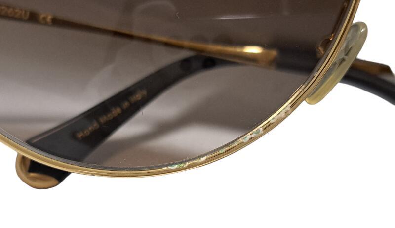 LOUIS VUITTON ブラウン サングラスZ0262U ゴールドGP Louis Vuitton Sunglasses Daisy Z0262U Gold Metal Frame Brown