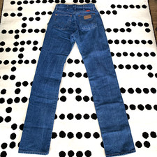 Wrangler Vintage Jeans Womens 9x38 14MWZG Blue Straight USA Cowgirl Rodeo Boho