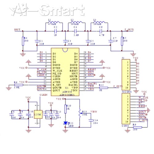 AD9850 DDS Signal Generator Module 0-40MHz 2 Sine Wave & 2 Square Wave Output - Picture 7 of 9