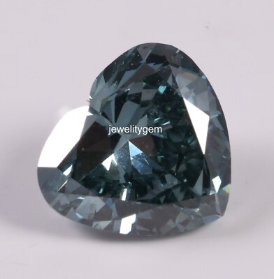 Ct Lab Grown Diamond Blue Heart Cut CVD Diamond Loose