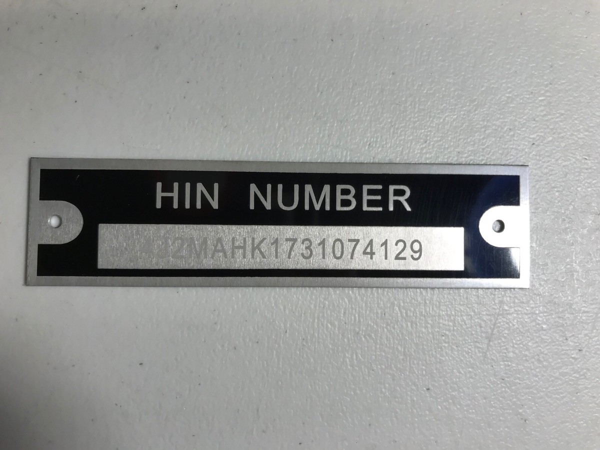 SERIAL NUMBER VIN TAG DATA PLATE ID VEHICLE TAG PLUS (2) TAMPER PROOF RIVETS USA - Foto 4