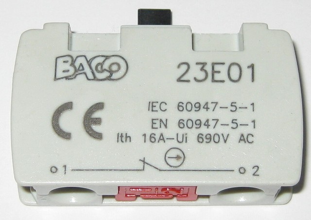 BACO 23E10 Contact Block 16 Amp 690 Volt - for sale online | eBay