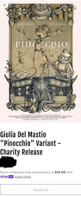 Giulia Del Mastio ''Pinocchio'' Variant - Charity Release LE 50