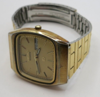Vintage Seiko SQ Gold-Tone Quartz Watch - 8123-511L / 8123-508B