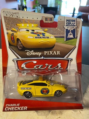 Disney Pixar Cars 2013 Series PISTON CUP Card - CHARLIE CHECKER | eBay
