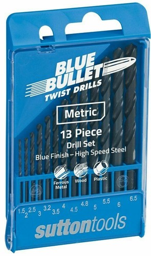 BLUE BULLET METRIC TWIST DRILL SET 