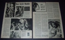 MARILYN MONROE - ELIZABETH TAYLOR Turkish Magazine CLIPPING/PINUPS 44246