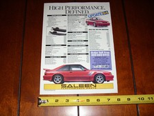 1993 1994 Saleen Performance Parts Mustang - Original Ad