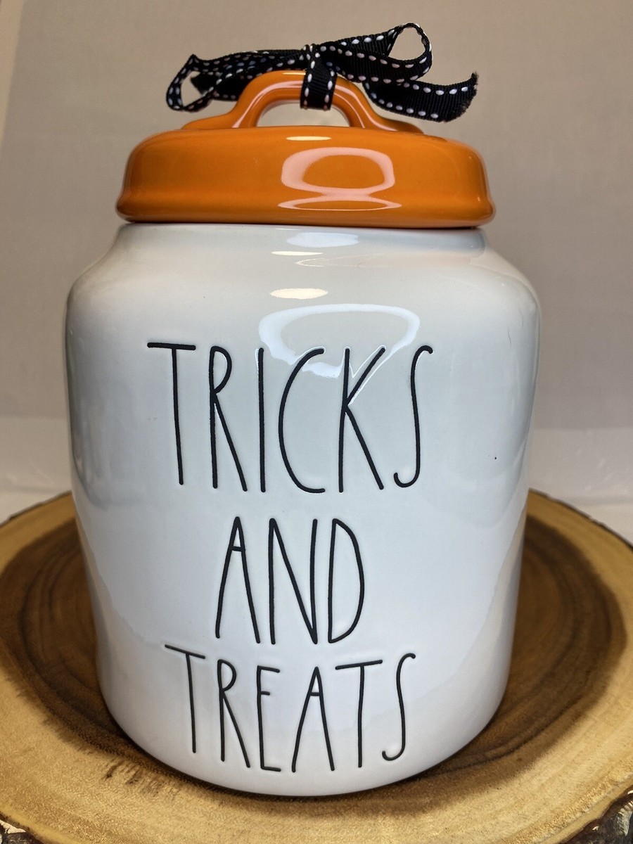 NEW Rae Dunn | TRICKS AND TREATS | Halloween Cookie Jar / Canister