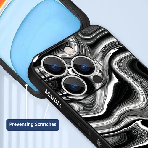 Funda de teléfono de mármol para iPhone 16 15 Pro Max 14 13 12 11 7 8 cubierta blanda a prueba de golpes - Imagen 5 de 25