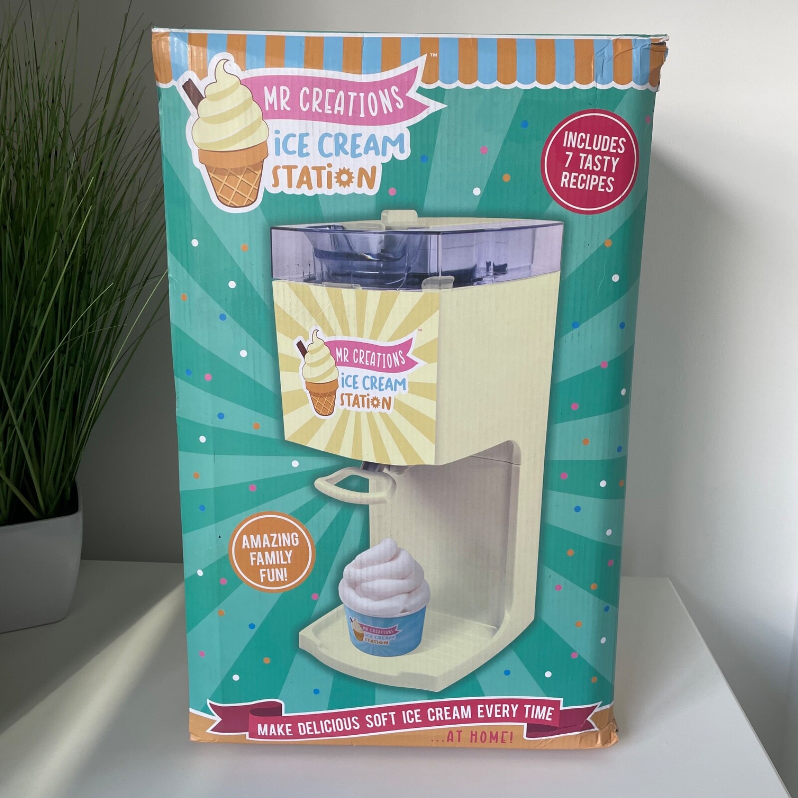 Mr Creations Ice Cream Station Electric Ice Cream Maker With Box