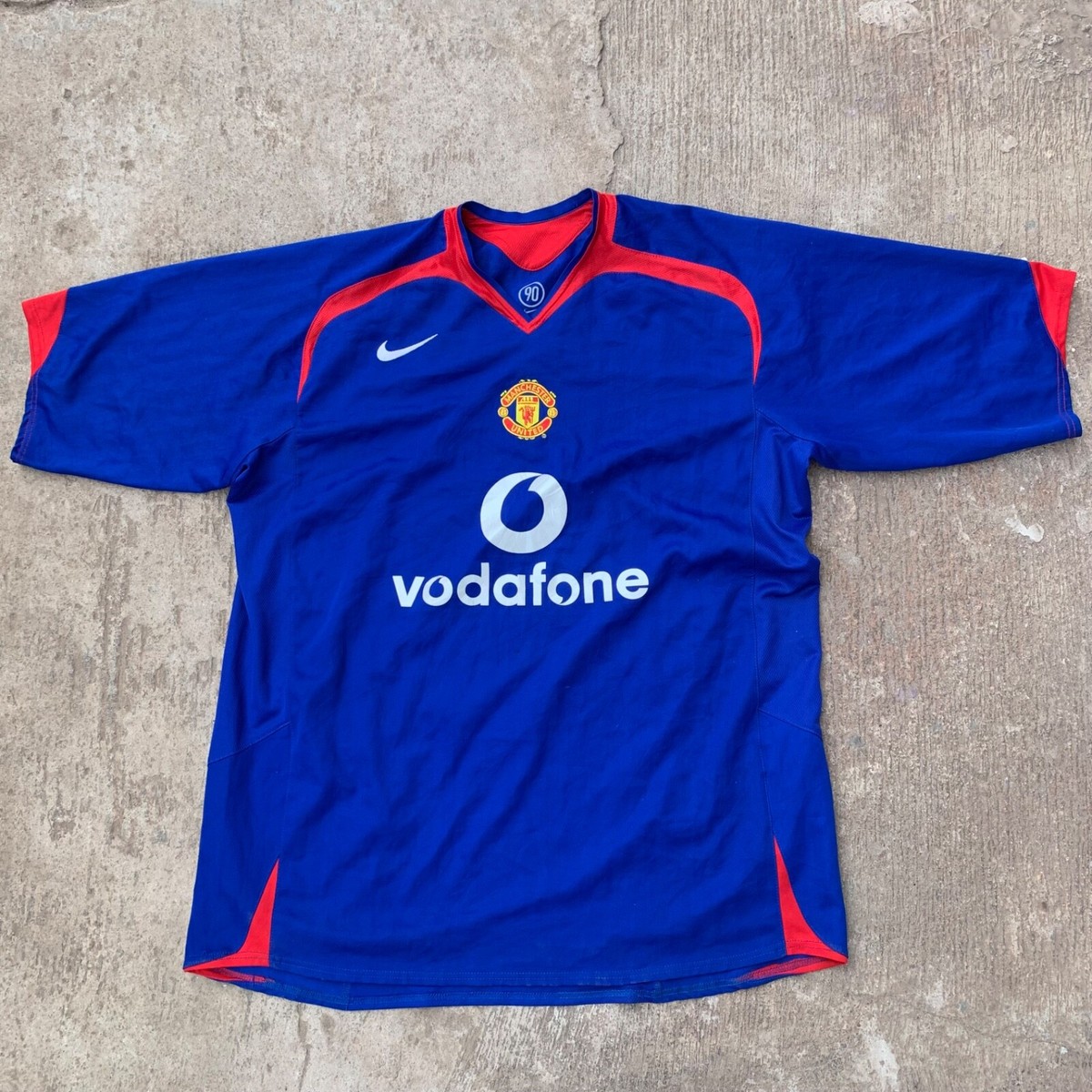 マンチェスターユナイテッド 2005-2006 ジャージ large 2005/06 Manchester United Away Jersey (Authentic Vintage) XL