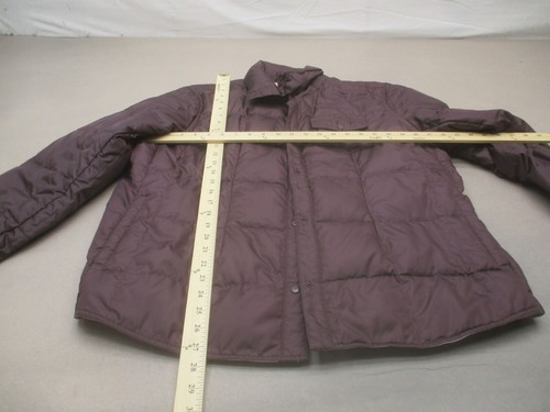 Eddie Bauer Size 2XL Womens Plum Full Zip Goose Down Quilted Puffer Jacket 489 - Picture 5 of 8