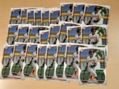 Leandro Arias 2023 1st Bowman Prospects BP-84 Rookie RC Orioles Lot Of 25