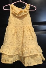 “CHAPS” BY RALPH LAUREN Eyelet Sleeveless Dress W/Diaper Cover~ Size 18 months